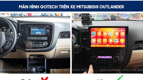 Màn hình DVD Android xe Mitsubishi Outlander 2016 - 2019 | Gotech GT8 Max